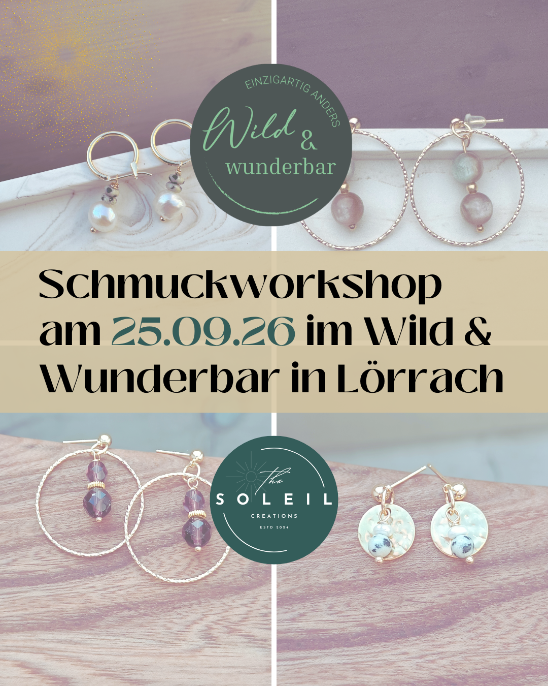 Schmuckworkshop 25.09.26 in Lörrach (DE)