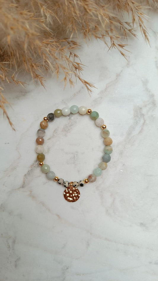 Golden Grounding Edelstein Armband