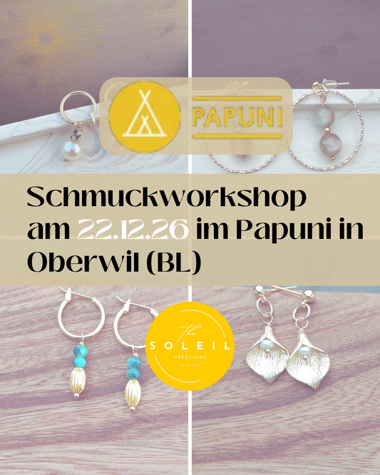 Schmuckworkshop 22.12.26 im Papuni in Oberwil (BL)