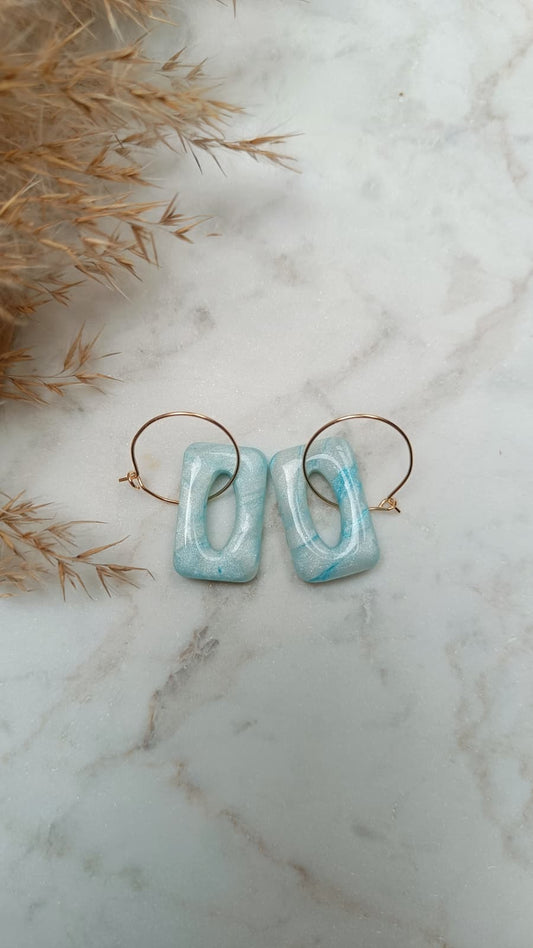 Ocean Glow Hoops Ohrringe